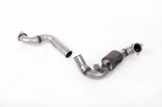 Large Bore Downpipe and Hi-Flow Sports Cat - Fits with Milltek Sport Front Resonator Bypass Only / Full Cat Back - Requires Stage 2 ECU Remap - CLA-Class - CLA35 AMG 2.0 Turbo Coupe & Shooting Brake (Non-OPF/GPF Models) - 2019 - 2021 - SSXMZ135