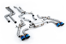 Downpipe-back - OPF/GPF Bypass System - Non-Resonated (Louder) - Requires OPF Bypass or Stage 2 Software GT-115 Burnt Titanium Trims - X3 - X3M / X3M Comp (G01) 3.0 (with OPF Pre LCI only) - 2019 - SSXBM1217