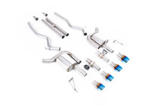 Cat-back - Active Valved Cat Back with H Pipe and GT-100 / 4' Burnt/Blue Titanium Tips - (loudest) - Mustang - 5.0 V8 GT (S650 Fastback) - 2024 - SSXFD432