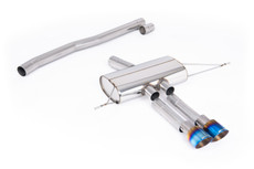 Particulate Filter-back Non-Resonated (louder) OPF/GPF Back Systems for Sport Diffuser (Requires Cutting) with GT-100 Burnt/Blue TitaniumTips Mk4 Cooper S F66 2.0T B58 2024 - SSXM495