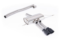 Particulate Filter-back Non-Resonated (louder) OPF/GPF Back Systems for Sport Diffuser (Requires Cutting) with GT-100 Cerakote Black Tips Mk4 Cooper S F66 2.0T B58 2024 - SSXM493