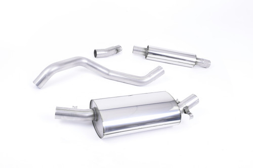 Downpipe-back - Resonated (quieter) for fitment to the OE downpipe - Golf - Mk1 GTi - 1976-1983 - MCXVW207