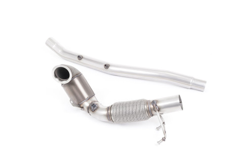 Large Bore Downpipe and Hi-Flow Sports Cat - 200 Cell HJS High Flow Sports Cat and includes GPF Delete Section - For Fitment with the OE Cat Back System Only and requires a Stage 2 ECU remap - Ateca - Cupra 300 4Drive (GPF/OPF Models Only) - 2019 - 2