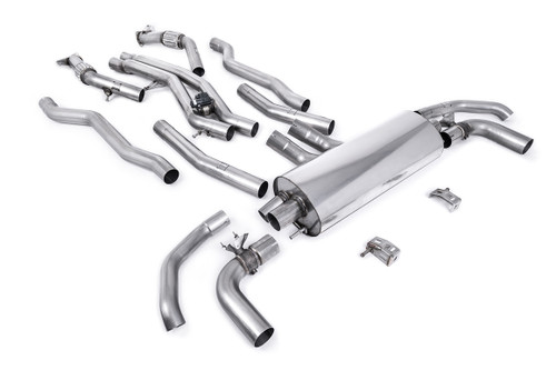 Cat-back Cat Back System - Non Resonated (Loudest) - Fits to OE Tailpipes - Does not require cutting SQ7 4.0 V8 TT (Gasoline Non-OPF Equipped Vehicles) 2021 - SSXAU1025