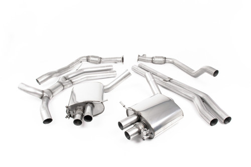 Cat Back (Road+) with Polished Oval Trims (Inc additional Valve Motors for FL models) - RS5 - B9.5 2.9 V6 Turbo Coupe (Non OPF Models) - 2019 - SSXAU991
