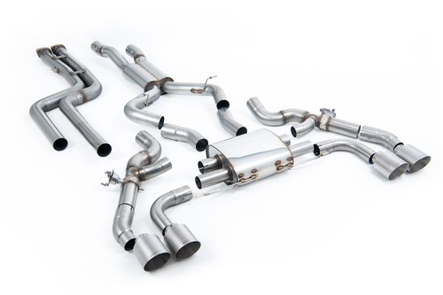 Downpipe-back - OPF/GPF Bypass System - Non-Resonated (Louder) - Requires OPF Bypass or Stage 2 Software GT-115 Titanium Trims - X3 - X3M / X3M Comp (G01) 3.0 (with OPF Pre LCI only) - 2019 - SSXBM1216