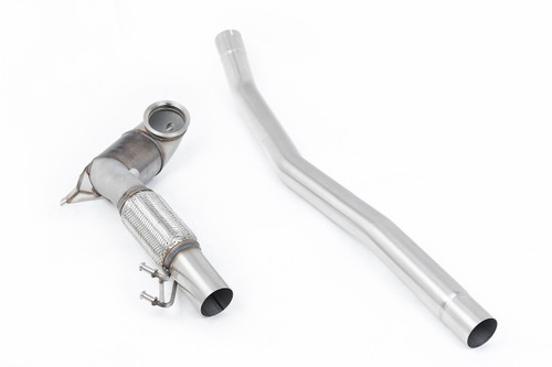 Large Bore Downpipe and Hi-Flow Sports Cat - V2 Large Bore Downpipe with 200CPSI Race Cat (104mm to 80mm) - Must be fitted with Milltek Sport Cat Back - Arteon - 2.0TSI 280PS 4Motion (North American) - 2022 - SSXVW731