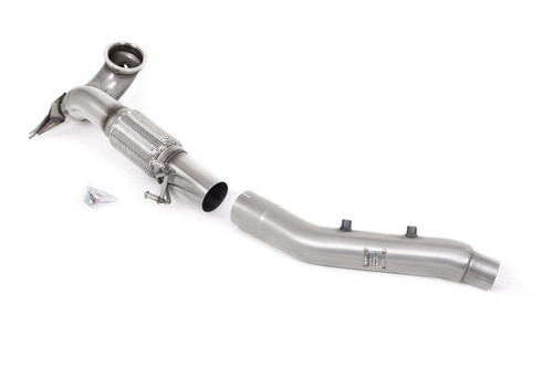 Large-bore Downpipe and De-cat - 94mm / 3.7inch ID Turbo Outlet to 80mm / 3.15inch Downpipe with Decat Bypass - Fits with OE System Only - Golf - Mk8 GTi (245ps Non-GPF / North American Models) - 2021 - SSXVW688