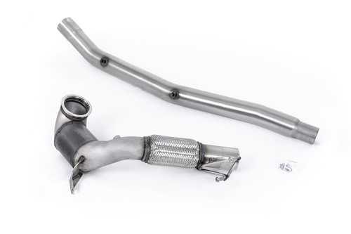 Large Bore Downpipe and Hi-Flow Sports Cat - 94mm / 3.7inch ID Turbo Outlet to 80mm / 3.15inch Downpipe with 200CPSI Race Cat - Fits with OE Cat Back System Only - Golf - Mk8 R 2.0 TSI 320PS (Non-GPF/North American Cars) - 2022 - SSXVW675