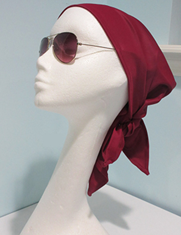 Hair covering style C in Garnet