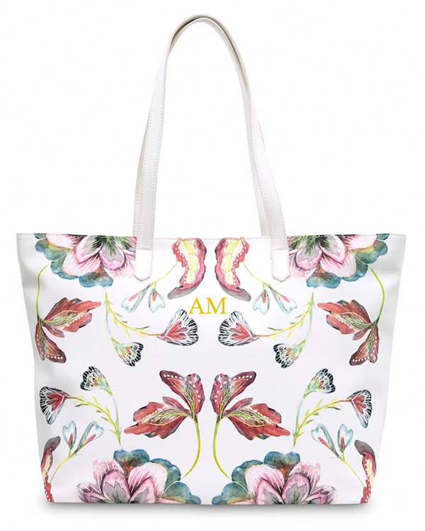 Beautiful Floral Vegan beach tote 