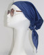 Ladies' hair covering style A in solid Denim