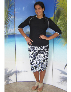 style 2622 black floral one