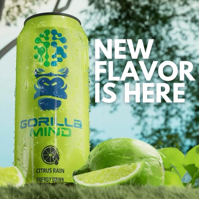 Citrus Rain Gorilla Mind Energy Drink Coming