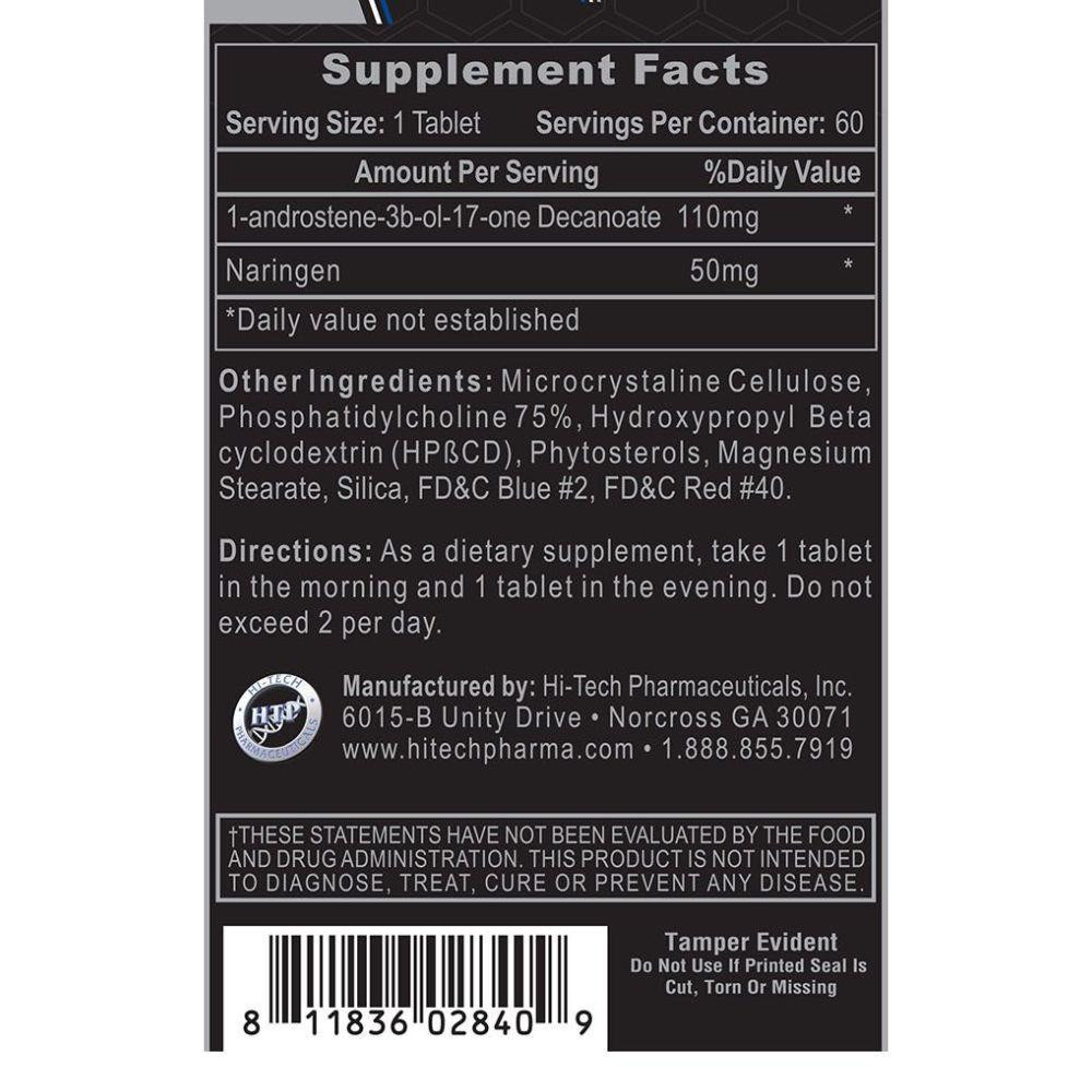 1-Testosterone (1-Androsterone) Prohormone | Hi-Tech Pharmaceuticals