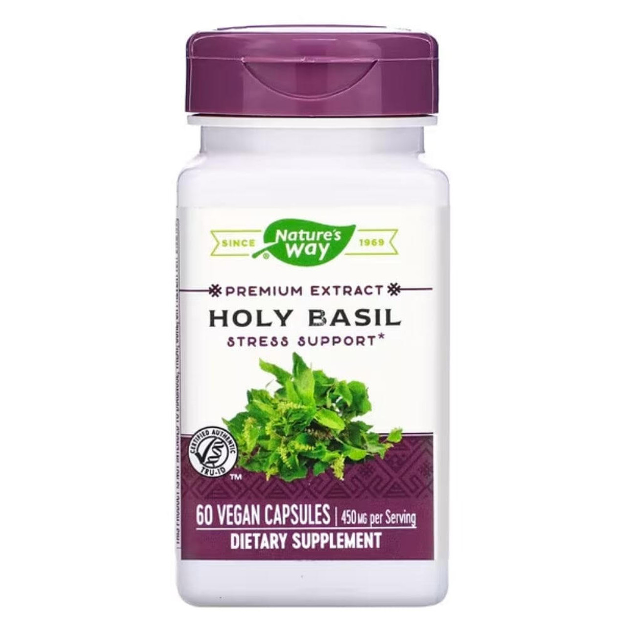 Nature s Way Holy Basil 60 Veg Caps Stress Anxiety Support