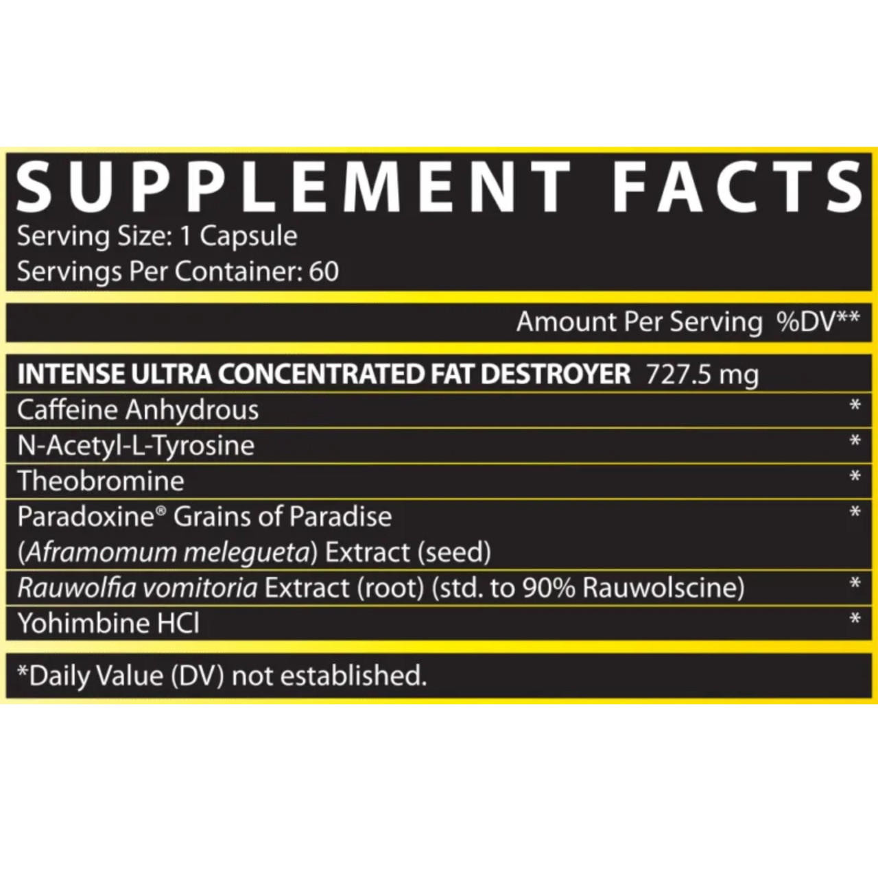Nutrex Lipo 6 Intense Ultra Concentrated (UC) Fat Burner