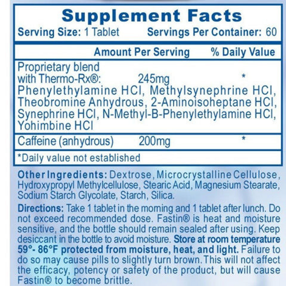  Hi-Tech Pharmaceuticals Fastin 60 Tablets 