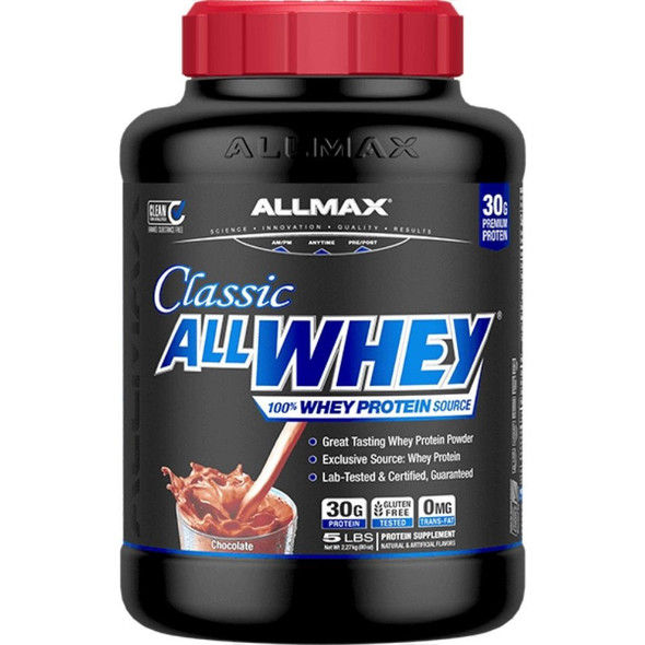 EAS 100% Whey Protein Powder, Chocolate, 30g Protein, 2 lb