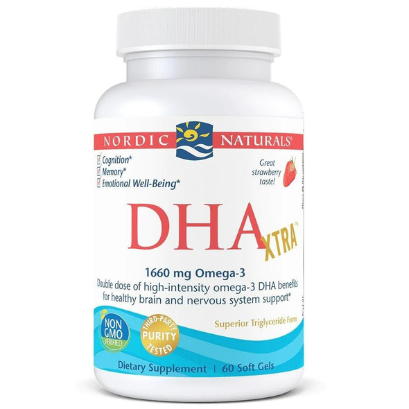  Nordic Naturals DHA Extra 60 Softgels 