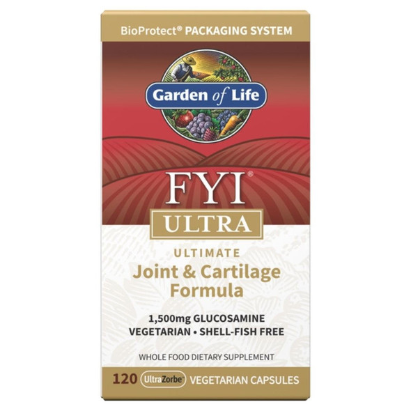  Garden of Life FYI Ultra Joint & Cartilage Formula 120 Caps 