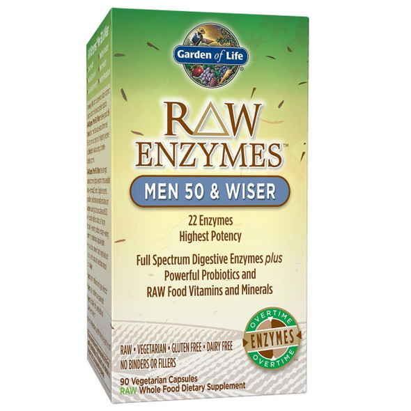 Garden of Life Garden Of Life Raw Enzymes Men 50+ 90 Veg Caps 