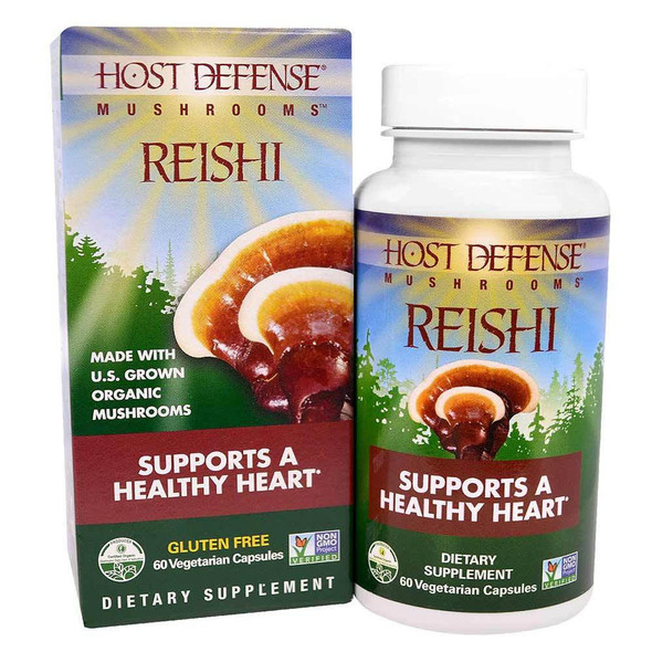 Fungi Perfect Host Defense Reishi 60 Capsules 