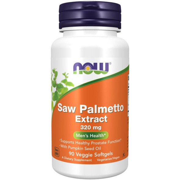  Now Foods Saw Palmetto 320mg 90 Veg Softgels 