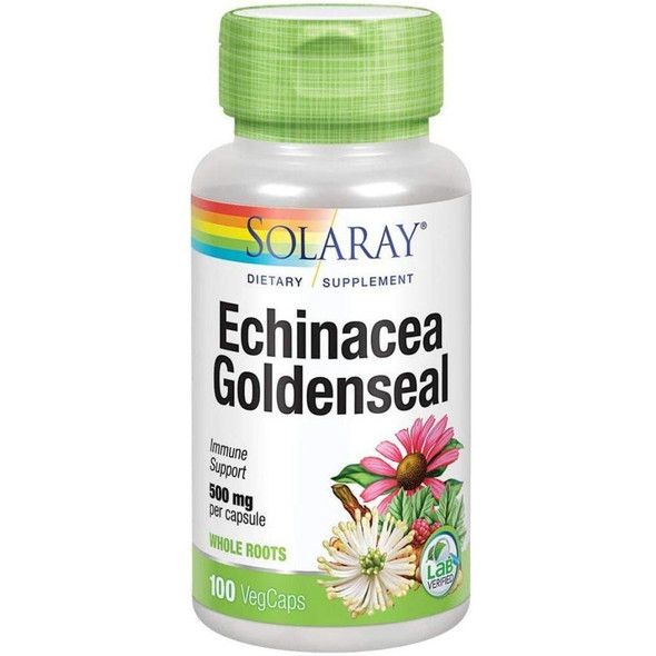  Solaray Echinacea & Goldenseal 100 Caps 