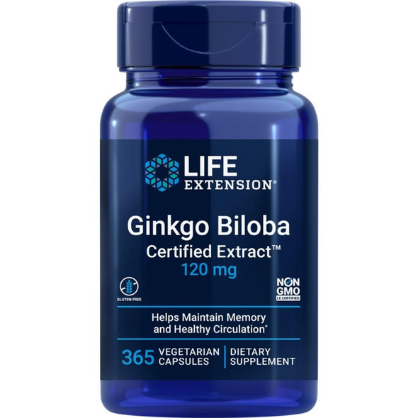  Life Extension Ginkgo Biloba Certified Extract 