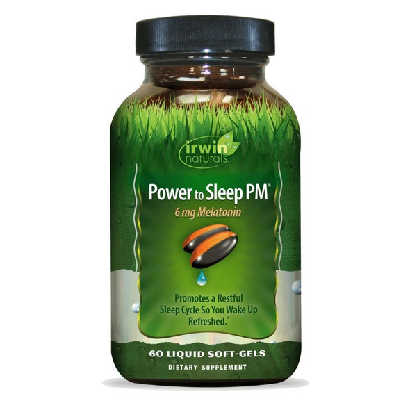  Irwin Naturals Power To Sleep PM 6mg 60 Softgels 