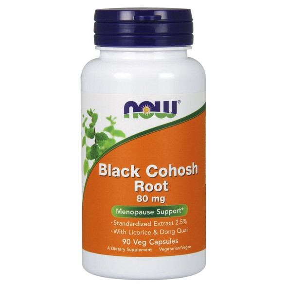  Now Foods Black Cohosh 80mg 90 Capsules 