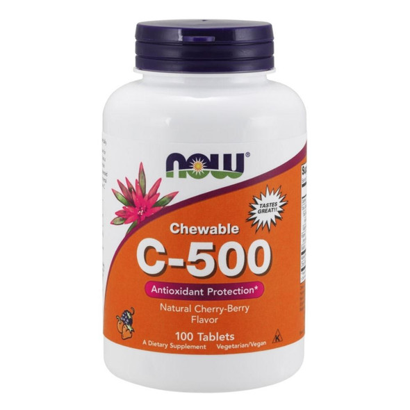  Now Foods C-500 Chewables Cherry 100 Tablets 