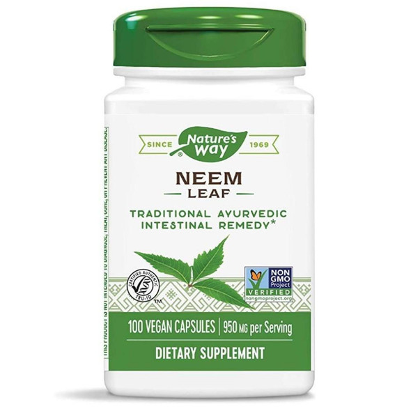  Nature's Way Neem Leaves 100 Capsules (Previously Enzymatic Therapy) 