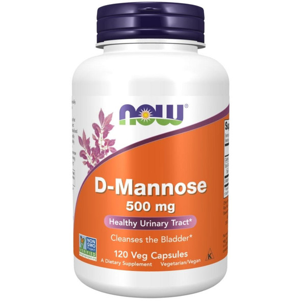  Now Foods D-Mannose 500mg 120 Veg Capsules 