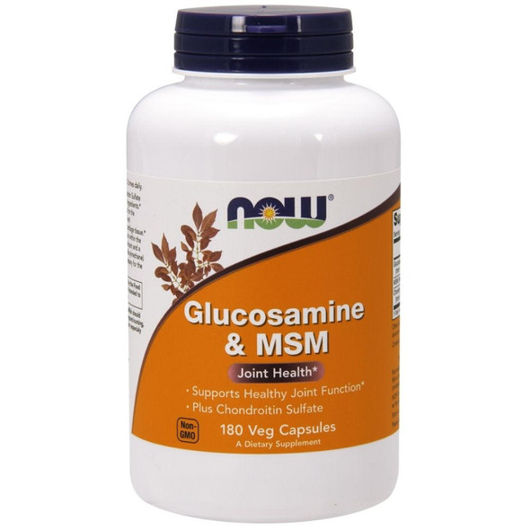  Now Foods Glucosamine & MSM 750/250mg 180 Veg Capsules 