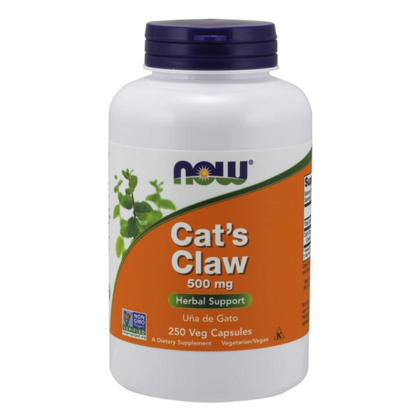  Now Foods Cats Claw 500mg 250 Veg Capsules 