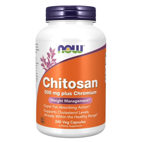  Now Foods Chitosan Plus 500mg 240 Veg Capsules 