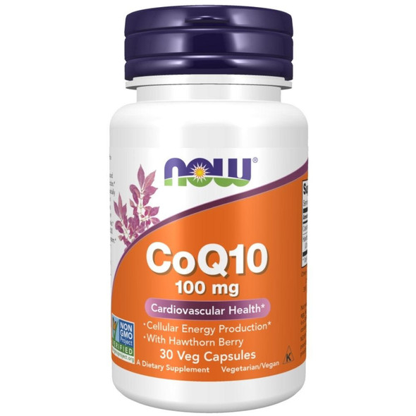  Now Foods CoQ10 100mg 30 Veg Capsules 