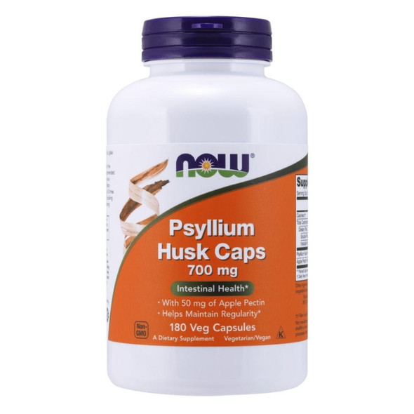  Now Foods Psyllium Husk Caps 700mg +Pectin 180 Veg Capsules 