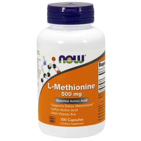  Now Foods L-Methionine 500mg 100 Capsules 