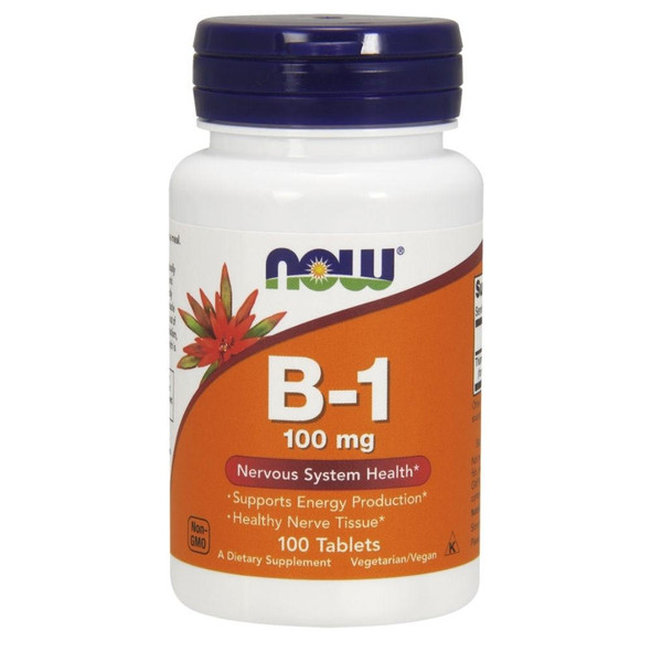 Now Foods Vitamin B-1 100mg 100 Tablets 