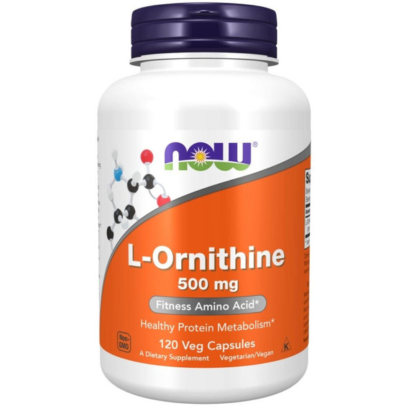  Now Foods L-Ornithine 500mg 120 Veg Capsules 