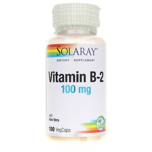  Solaray Vitamin B-2 100mg 100 Caps 