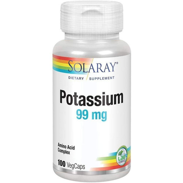  Solaray Potassium 99mg 100 Caps 