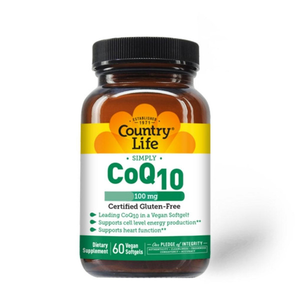  Country Life CoQ-10 100mg 60 Softgels 