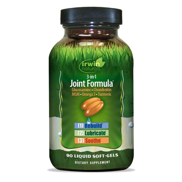  Irwin Naturals 3-In-1 Joint Formula 90 Softgels 