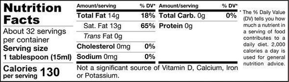 Jarrow Formulas Jarrow Extra Virgin Coconut Oil 16oz 