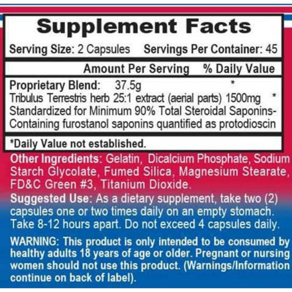  APS Nutrition Tribulus 1500 90 Capsules 