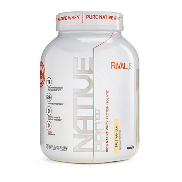 Rivalus Native Pro 100 2lbs Protein Powders Rivalus True Vanilla  (1576773517335)